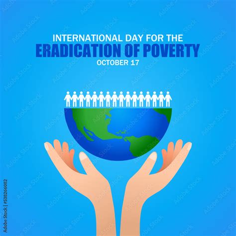 International Day For The Eradication Of Poverty Vector Illustration