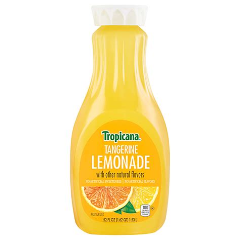 Tropicana Drink Lively Lemonade 52 Fl Oz Bottle