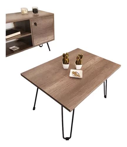 Mesa Ratona Estilo Industrial Para Living Moderna Deco En Venta En La