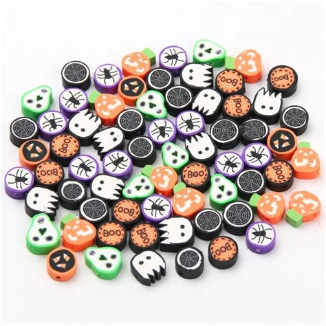 Perles Mixtes En Argile Polym Re Pour Halloween Pi Ces Faites La