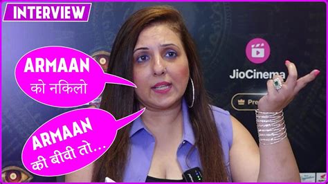 Munisha Khatwani Interview On Eviction Unfair Game Armaan Vishal