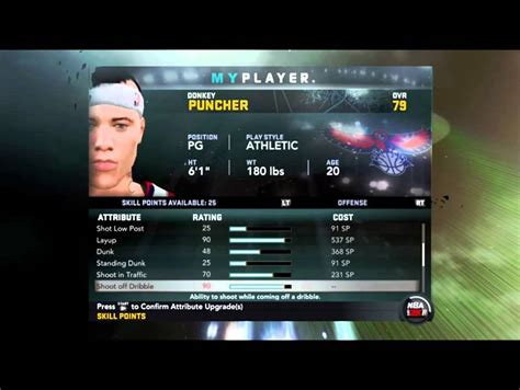 Nba K My Player Skill Points Youtube