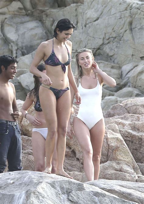 Julianne Hough And Nina Dobrev In Bikini At Yacht In Caribbean Gotceleb