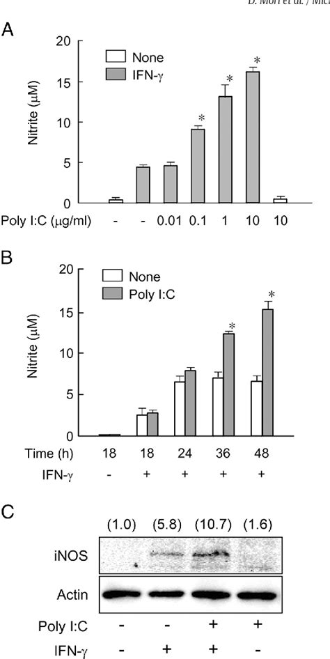 Figure From Poly I C Enhances Production Of Nitric Oxide In Response