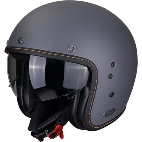 Casque Scorpion Belfast Evo Graphite Gris Fonc Casque Jet