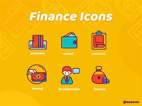 Finance Icons By Aaamao On Dribbble