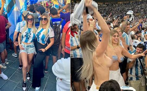 Quem são as torcedoras da Argentina que fizeram topless na final da