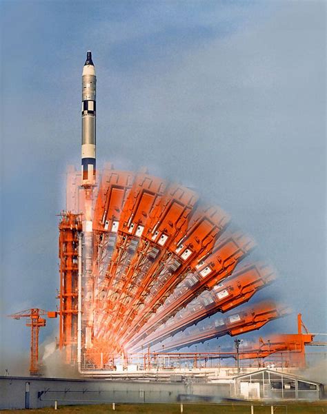 1966 Time Lapse Gemini Titan Launch Space Flight Spacecraft