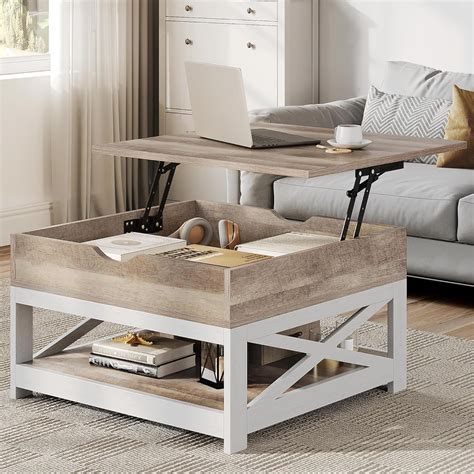 Amazon Yitahome Lift Top Coffee Table Square Farmhouse Coffee