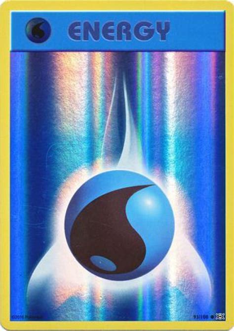 Pokemon X Y Evolutions Single Card Holo Water Energy 93 - ToyWiz