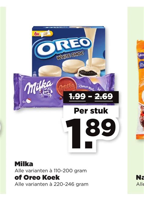 Milka Of Oreo Koek Per Stuk Aanbieding Bij Plus