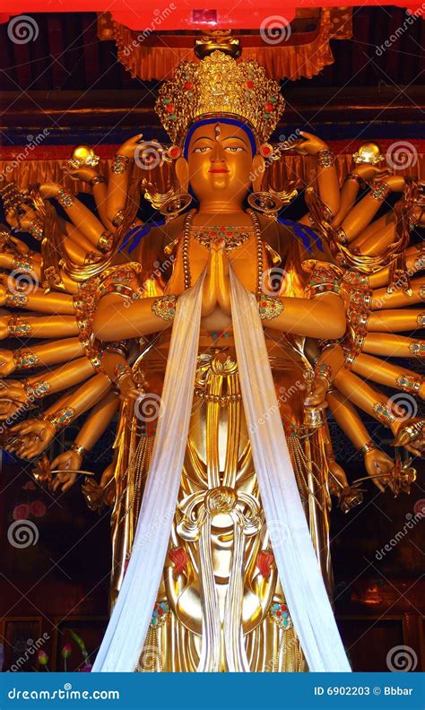 Thousand Hand Buddha Stock Image Image Of Gold Xian 6902203