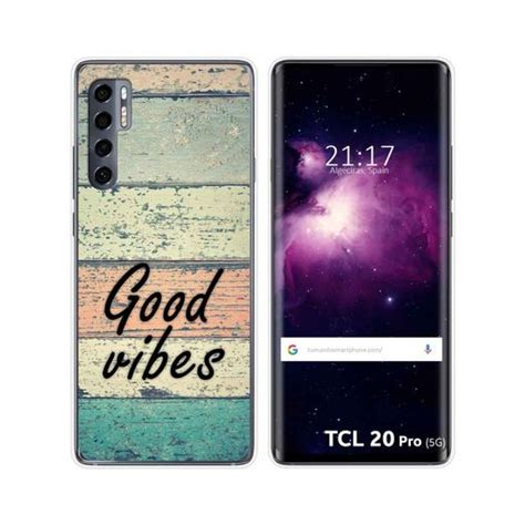 Funda Gel Tpu Tcl 20 Pro 5g Diseño Madera 01 con Ofertas en Carrefour