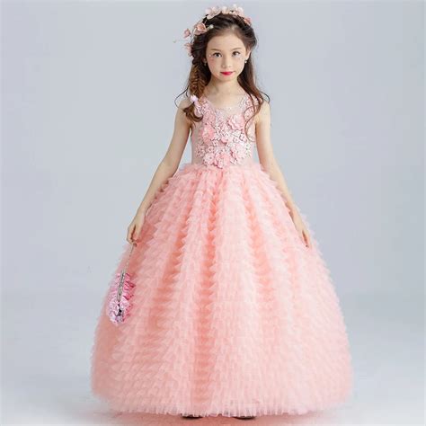 Buy Flower Girl Dresses Wedding Appliques Ball Gown