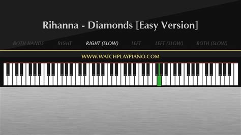 Rihanna - Diamonds [Easy Piano Tutorial] - YouTube