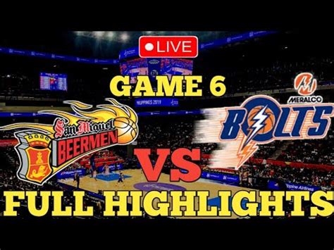 San Miguel Vs Meralco Bolts Full Game Highlights Hd Pba Today Pba