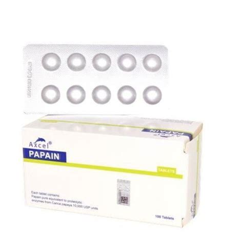 Axcel Papain Tablets 10 Tablets Lazada