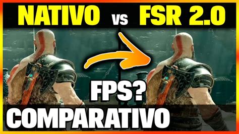 MAIS FPS EM GOD OF WAR NO PC AMD FSR 2 0 NO ULTRAWIDE COMPARATIVO