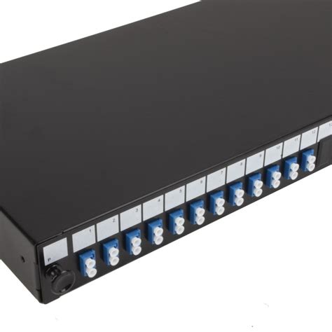 Fibre Optic Patch Panel 24 Port With 12 X Lc Duplex Sm Modules Adapter