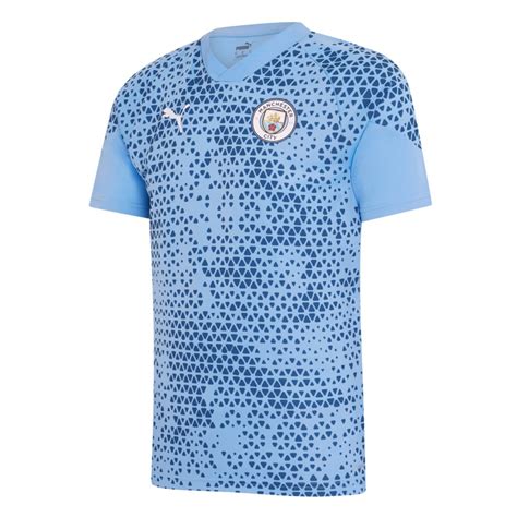 Puma Manchester City Trainingsshirt Lichtblauw Blauw Wit