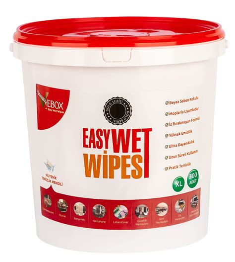 Vebox Easy Wet Wipes - 300 Pieces of Hygiene Wet Wipes | Gold