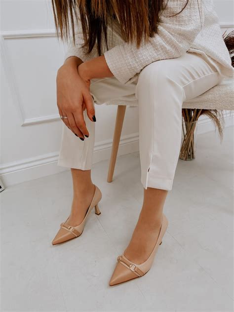 Bej Nude Lady Toka Detay Kadın Stiletto
