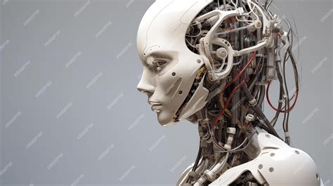 Premium AI Image | Detailed portrait of an advanced humanoid robot ...