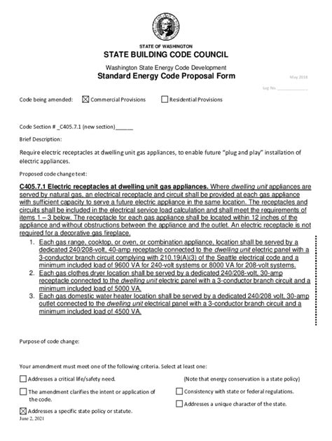 Fillable Online Sbcc Wa Govstate Building Codeenergy CodeEnergy