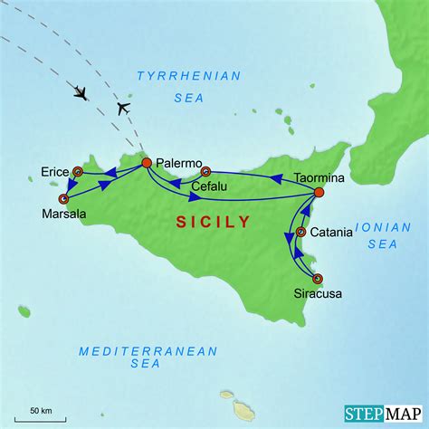 Lezioni Private Catania Sicily Map