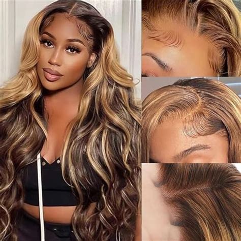 Candeas Honey Blonde Lace Front Wig Human Hair 4 27