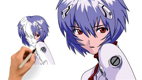 How To Draw Rei Ayanami Neon Genesis Evangelion Tutorial