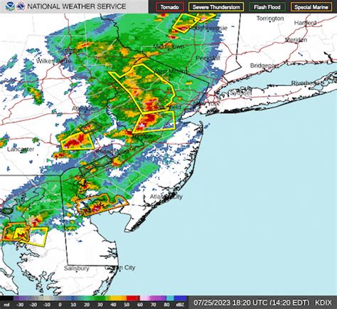 Nj Weather Severe Thunderstorm Warnings Flood Alerts Triggered By