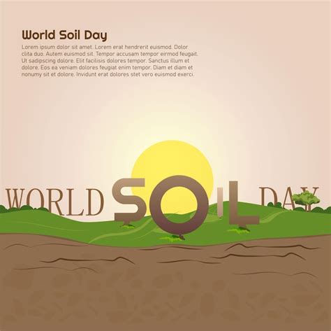 Premium Vector World Soil Day Background Celebrating World Soil Day