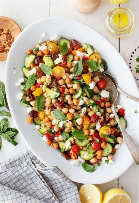 Mediterranean Chickpea Salad Recipe Love And Lemons