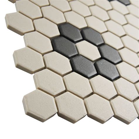 Elitetile New York Hexagon X Porcelain Unglazed Mosaic