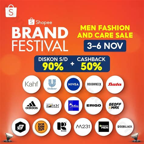 Men Fashion Care Sale Di Shopee Brand Festival Diskon S D