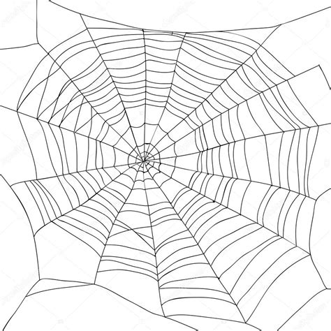 Abstract Drawing Of A Spiderweb Stock Vector By Chekat