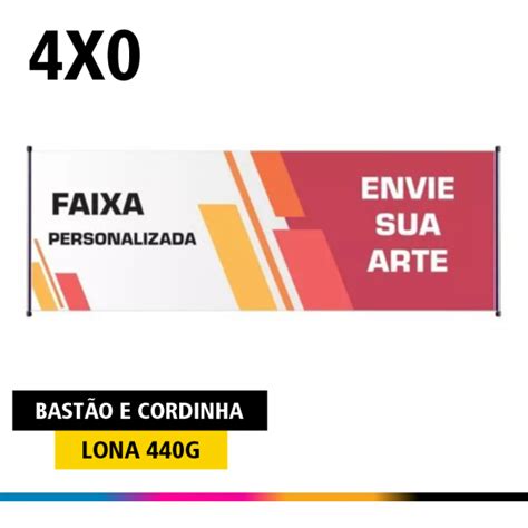 Faixa Lona G X Brilho Madeira E Cordinha Gr Fica Pica Pau