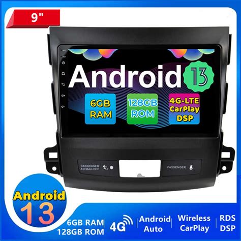 Citroën C Crosser Android 13 Autoradio GPS Navigationsysteme mit Octa