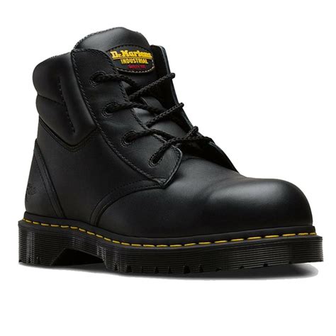 Dr Martens Icon DM Docs 7B09 Black Leather Steel Toe Cap Heavy Duty