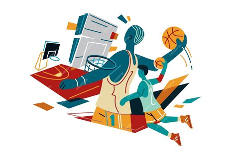 Premium Vector Slam Dunk Basketball Vector