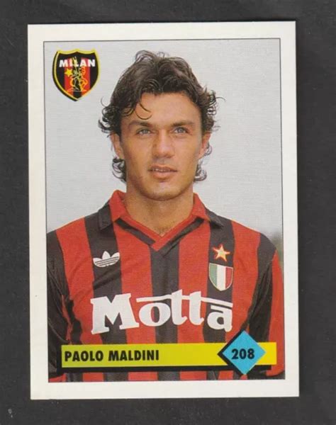 Figurina Calciatori Album Merlin Milan N Maldini Nuova