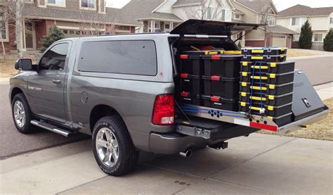 Pickup Truck Bed Slide Out Cargo Trays Camper Shell Bed Extender