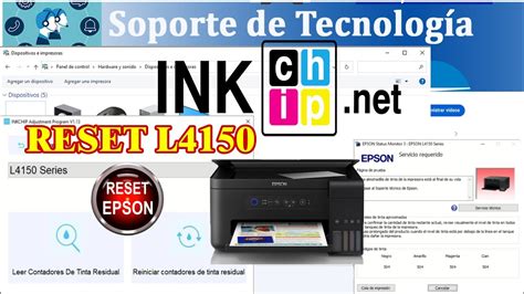 Reset Epson L Inkchip Youtube