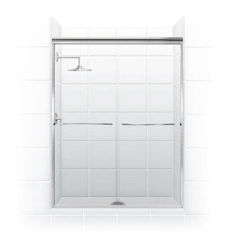 Coastal Industries Paragon Series 54 X 71 Bypass Frameless Shower