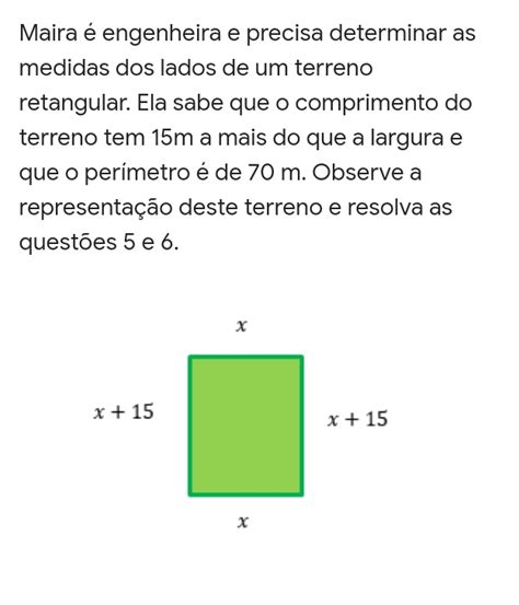 Solved Maira Engenheira E Precisa Determinar As Medidas Dos Lados De