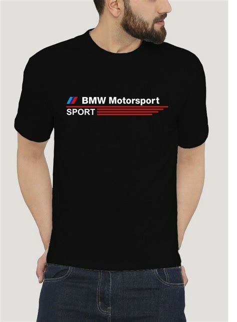 BMW Motosport Sport Black BY GILDAN BLACK T SHIRT SIZE S 2XL Fashion