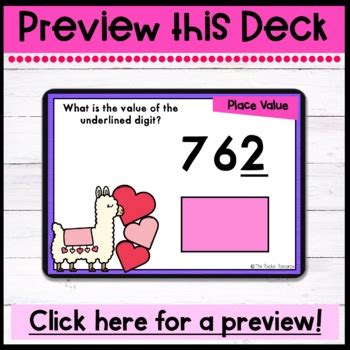 Place Value To Hundreds Valentine S Day Boom Cards Nbt A Tpt