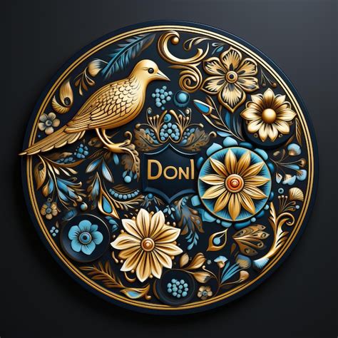 Premium Ai Image A Colorful Plate With The Word Don T Don T Eat On It