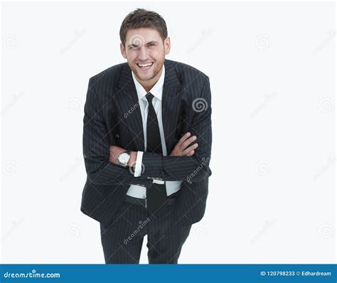 View From The Topsmiling Businessman Looking At The Camera Stock Image